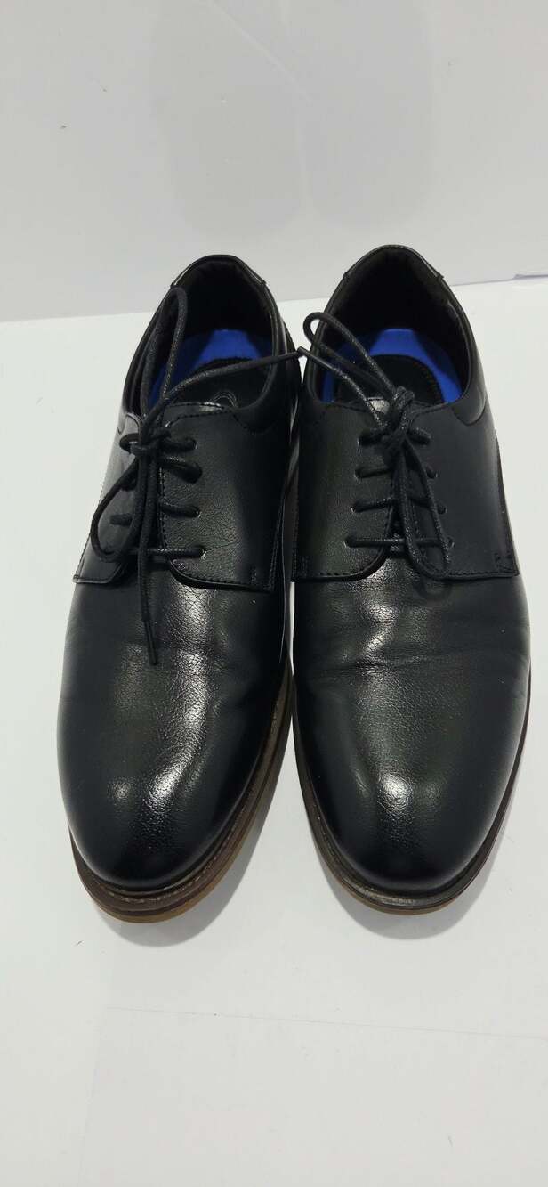 Hugo Vitelli Mens Black Dress Shoes Size 9.5M Lace-Up Oxford Shoes